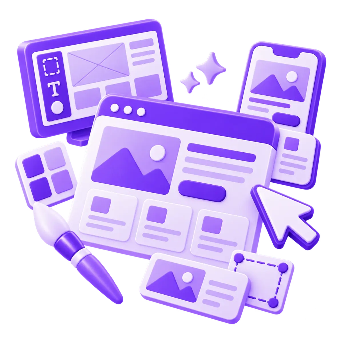 Ilustración de una web a medida diseñada por Boneluv